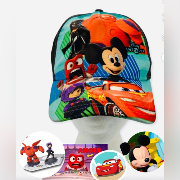 Disney Infinity Youth Multi-Character Adjustable Snapback Baseball Cap OSFM - Picture 12 of 12